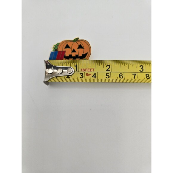 Vintage United Airlines Happy Halloween Pin Jack O Lantern & Company Logo - Picture 5 of 5